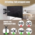 thumbnail image 4 of HOMEYA Outdoor TV Cover 40 Inch Weatherproof, 600D Heavy Duty Waterproof TV Cover for Outside,TV Protector with 3 Sides Full Zipper, Fits Up to 38"W×22.5"H, 4 of 8