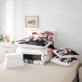 thumbnail image 4 of Erosebridal Japanese-Style Bed in a Bag Full size, Red Maple Tree Bed Set, Watercolor Ink Decor, Reversible 7pcs, 4 of 5