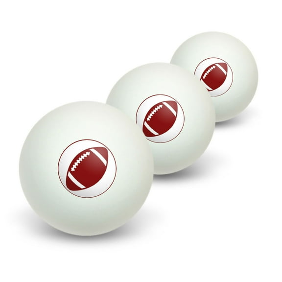 Football Ball Novelty Table Tennis Ping Pong Ball 3 Pack