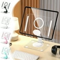 thumbnail image 7 of White Rotating Tablet Stand Holder With 360 Degree Adjustment Portable Foldable Desktop Mount For Phones And Ipads Anti-Slip Base 0.77 Lb 1Pc, 7 of 7