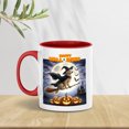 thumbnail image 2 of Happy Halloween Golden Retriever Witch Pumpkins Bats 11oz Accent Two-tone Mug Goldens Dog Lover Gifts Idea Coffee Tea Cup - 13012, 2 of 5