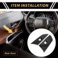 thumbnail image 2 of Unique Bargains 1 Set Rear Door Window Switch Panel Cover Trim for Toyota Tundra 2014-2021 Master Power Window Switch Cover Trim Carbon Fiber Pattern ABS Black, 2 of 6