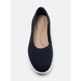 thumbnail image 4 of Time and Tru Women's Sporty Comfort Ballet Flats, Wide Width, 4 of 6