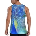 thumbnail image 3 of Gaeub Peacock Men's Athletic Tank Top, Workout Sleeveless Shirts, Running Tank Tops for Gym, Running, Training - X-Large, 3 of 9