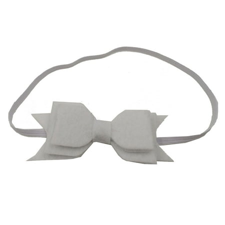 

Toddler Baby Girls Solid Color Headband Bowknot Elastic Hair Band For