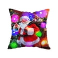 thumbnail image 2 of Funda de cojín navideña con LED, decoración navideña para el hogar, adorno navideño, funda de almohada, regalos de Año Nuevo 2025, Papá Noel, 2 of 5