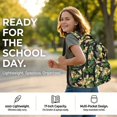 thumbnail image 6 of Kuiaobaty Camo Dinosaur Print Backpack for Kids Boys 17 Inch Backpack with Bottle Holder Roomy Sturdy School Bag Bookbags for School, Green, 6 of 7
