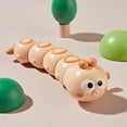 thumbnail image 2 of Brown Wind Up Crawling Caterpillar Toy For Kids Early Development With Clockwork Movement And Color Recognition Size Approx 5.9In Long Weight 0.13Lb Fun Playtime Activity, 2 of 5