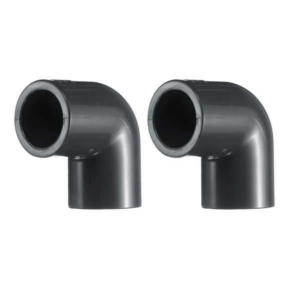 Uxcell 2Pcs 90 Degree Elbow Pipe Fitting 1/2" 2 Way Furniture Grade Connector