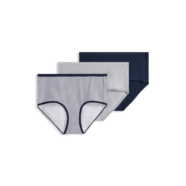 Jockey Culotte Moderne pour Femmes en Coton Biologique Extensible à Logo - Lot de 3