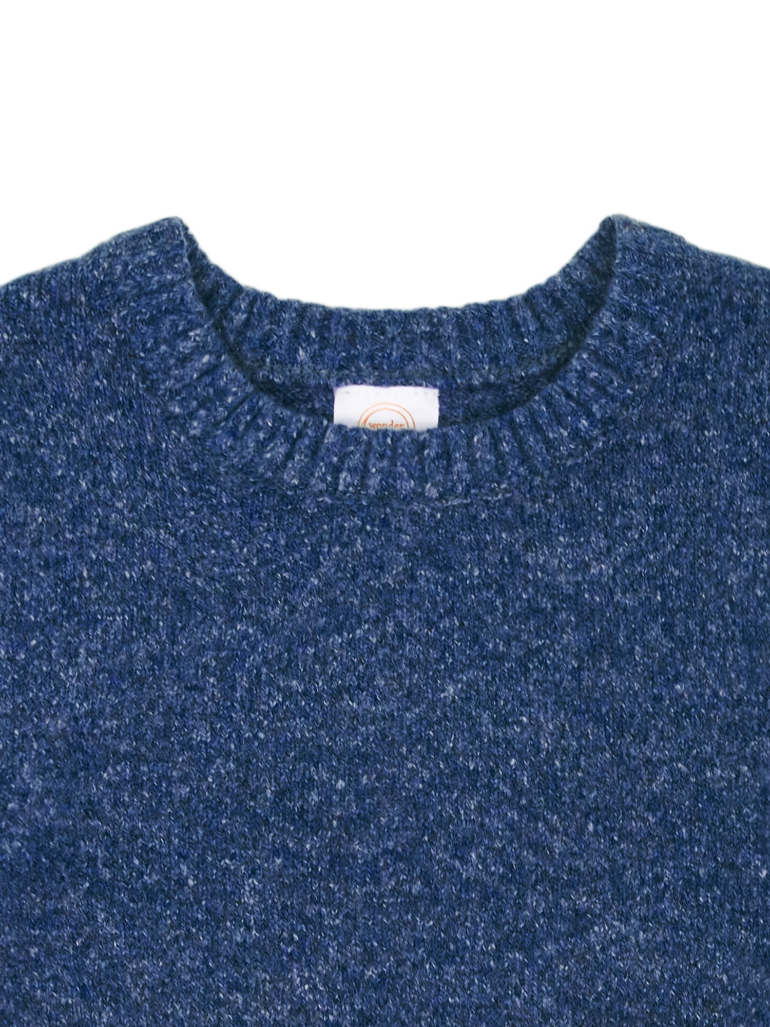 Wonder Nation Toddler Boys Marled Crewneck Sweater, Sizes 12M-5T