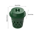 thumbnail image 3 of 10 Gallon, Green Durable Outdoor Organic Compost Bucket, Garden Worm Composting Tumbler For Kitchen Food Waste Recycling For Outdoor Yard And Home Gardening, 3 of 9
