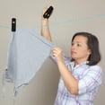 thumbnail image 5 of Raindrops 20 Pcs Trouser Pants Clothes Hanger Drying Clip Drying Clips 7X2.5X2.2CM Black, 5 of 8