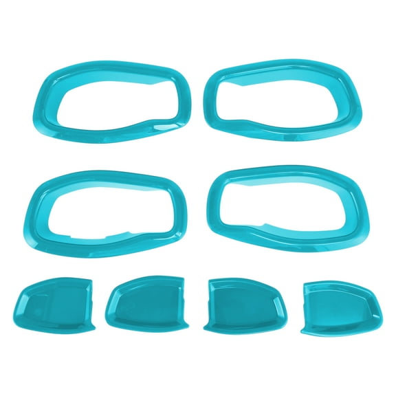 Interior Door Handle Bowl Cover Trim for Jeep Renegade 2015-2023 Inner Door Handle Decoration Frame Trim Light Blue ABS 4 Pcs