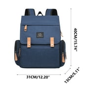 Diaper Bag Backpack For Mom Large Capacity Travel With Changing Pad Breastfeeding Organizer Solid Gray 31 cm x 13 cm x 40 cm