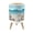 Color 1, variant on Beach Small Trash Can with Lid Drink Bar Decor Tropical Flowers Palm Wooden Carved 1.8 Gallon Dog Proof Trash Can Round Garbage Can Waste Bin Wastebasket for Bathroom Bedroom Living Room