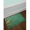 thumbnail image 2 of Natural Color Bath Mat, Agriculture Themed Photo with Wheat on Grunge Backdrop, Plush Bathroom Decor Mat with Non Slip Backing, 29.5" X 17.5", Jade Green Olive Green, by Ambesonne, 2 of 2