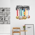 thumbnail image 6 of 1set Fashion Iron Medal Hanger Holder Display Wall Rack 3 Line with Screws Word Run For Autism Sports Themed Pattern 150x400mm, 6 of 6