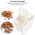 thumbnail image 3 of DEEPCRAFF 1Pc Dog Food Container White Airtight PP Plastic Storage Case for Pet Food, 3 of 6