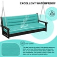 thumbnail image 7 of SDJPOI Outdoor Porch Swing Cushions, 4" Thick 3 Seater swing replacement cushions, 63'' Waterproof Bench Cushions with Backrest & Ties for Patio Furniture, 7 of 7
