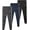Black/Dark Grey/Navy, variant on iXtreme Boys' Jogger Pants - 3 Pack Active Performance Tricot Jogger Sweatpants for Boys (8-18)