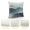 thumbnail image 4 of Autua Bird Fog Mountain Graphic Decorative Pillow Cover for Home Couch Living Room Bed Sofa Zipper Closure Year-Round Use 1PC 18x18in, 4 of 5