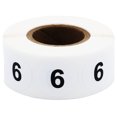 thumbnail image 1 of Circle Dot Number 6 Stickers | 0.75" Inch Round | 500 Pack, 1 of 3