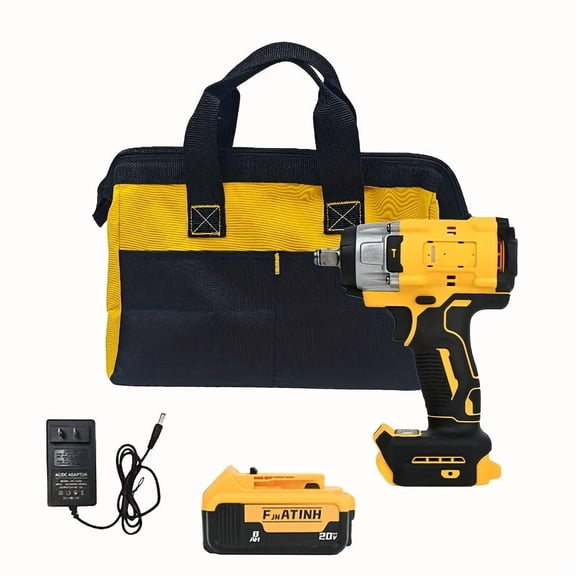20V Brushless Cordless Impact Wrench (Tool Only, for Dewalt Battery) - 430N Torque, Ergonomic Design, for Construction/Maintenance/DIY Projects