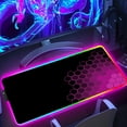 thumbnail image 2 of Alfombrilla de ratón hexagonal extendida RGB para juegos, alfombrilla de escritorio, accesorios de ordenador, alfombrilla de ratón geométrica antideslizante para oficinas, 2 of 5
