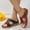 Red, variant on HAOTAGS Womens's Casual Walking Sandals with Arch Support Slide Sandals Platform Flower Bohemian Summer Wedge Sandals Red Size 6