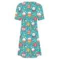 thumbnail image 5 of Jjayotai Easter Dress for Women Clearance, Cute Bunny Egg Graphic Summer Dresses, Plus Size Short Sleeves Midi Dress, Boho Dresses, Vacation Dresses for Women 2025 Multicolor XXXL, 5 of 5