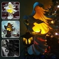HPDL 1X Halloween Cracker Barrel Ghost Witch W Lantern Ghost Statue