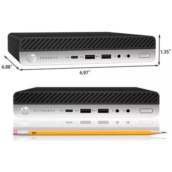 Restored HP EliteDesk 800 G5 Micro i5-9500T 2.2GHZ 64GB 2000GB SSD 11 Pro