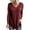 Wine, variant on Savings Clearance 2025! asdoklhq Womens Plus Size Tops Clearance,Women's Tunic Tops Long Sleeve Cross Open Back Long Sleeve Blouse Solid Color Irregular Hem Tops
