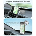 thumbnail image 2 of LRSE Magnetic Car Phone Holder, Vacuum Adsorption Car Mount, 360° Rotatable and Foldable,for All Cell Phones and Car Models,White, 2 of 6