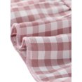 thumbnail image 5 of INSPIRE CHIC Womens Gingham Checks Ruffled Peter Pan Collar 1960s Mini Dress L Dusty Pink, 5 of 7