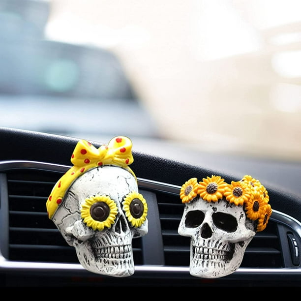 Cute Skull Car Decor Air Fresheners Vent Clip Interior Accessories for Men  Women Teens - Air Fresheners, Facebook Marketplace