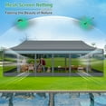 thumbnail image 3 of HOTEEL 10x30 Heavy Duty Canopy Tent, Pop up Canopies with Netting Screened ,Waterproof Ez up Canopy with Sidewalls, Outdoor Instant Party Tent for Backyard,Gray, 3 of 8
