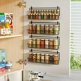 thumbnail image 3 of Spice Rack Wall Mounted 4 Pack, Space-Saving Spice Organizer for Spice Jars and Seasonings,Hanging Spice Rack Organizer for Kitchen Cabinet,or Pantry Door, 3 of 8