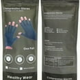 thumbnail image 2 of Arthritis Compression Gloves Pressure Gloves for Relieving Arthritis Rheumatoid Pains Carpal Tunnel Aches with Breathable Fabric and Open Finger Design Men Women Gray，S, 2 of 6