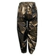 thumbnail image 5 of RMGVDSD Girls Metallic Jogger Pants Shiny Sparkly Stretchy Jogger Pants Loose Straight Leg Trousers Children's Harem Dance Pants Jeans for Tween Clothes For 18 Years, 5 of 5