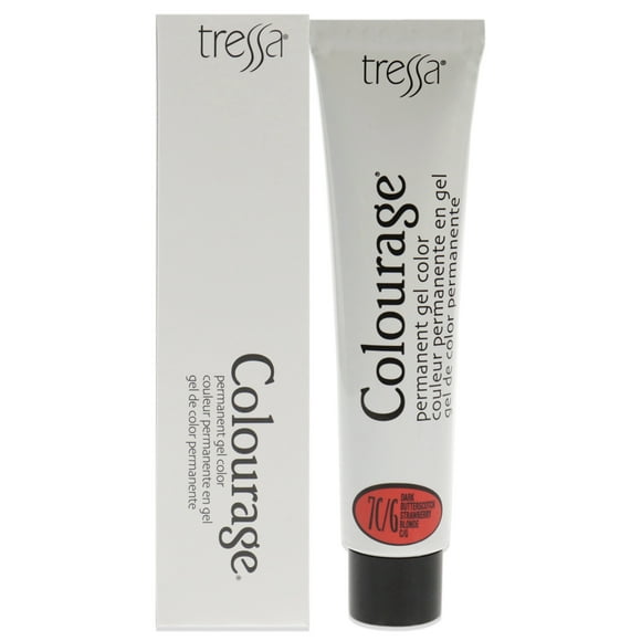 Tinte permanente en gel Colourage - Rubio fresa oscuro caramelo 7CG de Tressa para unisex - Tinte para cabello de 2 oz Tressa Color de pelo 2 oz