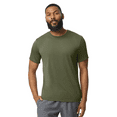 thumbnail image 3 of JERZEES Dri-Power Men's Military Green T-Shirt, Bulk Solid Tee, Short Sleeve Shirt, Pack 6,2XL Size, 3 of 6