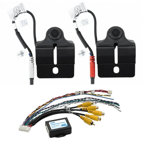 Echomaster HDBJK AHD 720P/CVBS 480P Blind Spot Camera Kit Compatible with Wrangler JK & VS41 Camera Switcher For NTSC Video Input Monitors