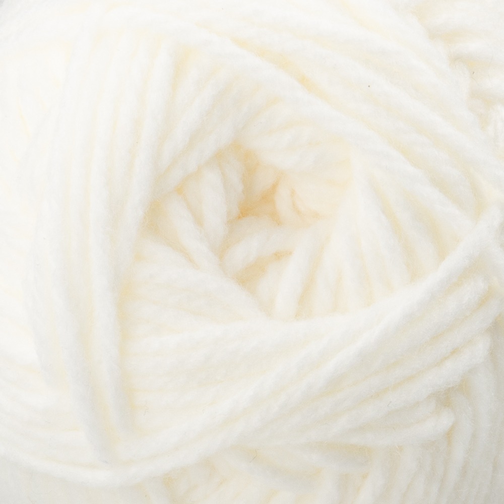 Craft County Medium 4 Acrylic Yarn – 200 Yards of Super Vibrant Yarn for Blankets, Scarves, Hats, & More! (Bright White, 12 Pack)