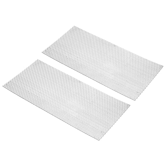 Uxcell 11.8"L x 5.9"W Perforated Metal Sheets, 2pcs 16Ga 0.12" Hole 304 Stainless Steel