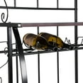 thumbnail image 5 of Kitchen Bakers Rack, 5 Tier Oven Shelf with Wine Rack, Black, 5 of 10