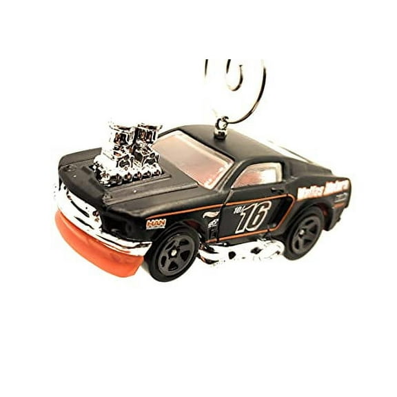 1968 Mustang Big Engine Christmas Ornament 1:64 Black