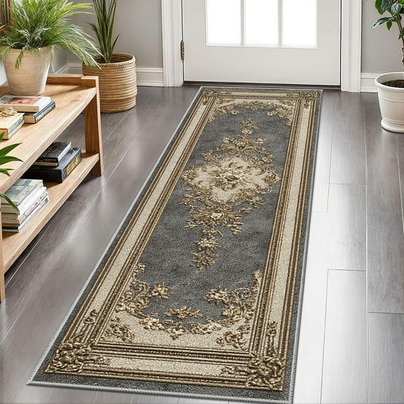 Hallway Runner Rug 2'x6' Washable Area Rugs Non Slip Laundry Rug Runner Floor Carpet Runners for Hallways Entryway Laundry Room Kitchen