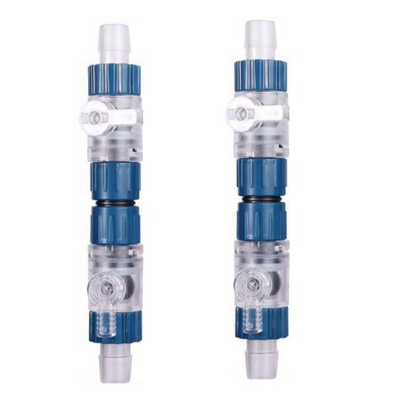 2pcs 16mm Aquarium Filter Water Hose Control Double Tap Quick Release Connector Fish Tank Filter